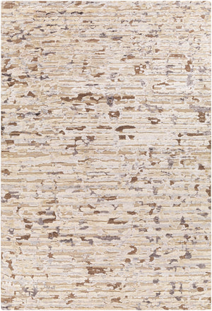 Seda SSD-2301 Modern Viscose, Wool, Silk Rug SSD2301-912 Charcoal, Dark Brown, Taupe, Medium Gray, Beige, Cream 40% Viscose, 35% Wool, 25% Silk 9' x 12'