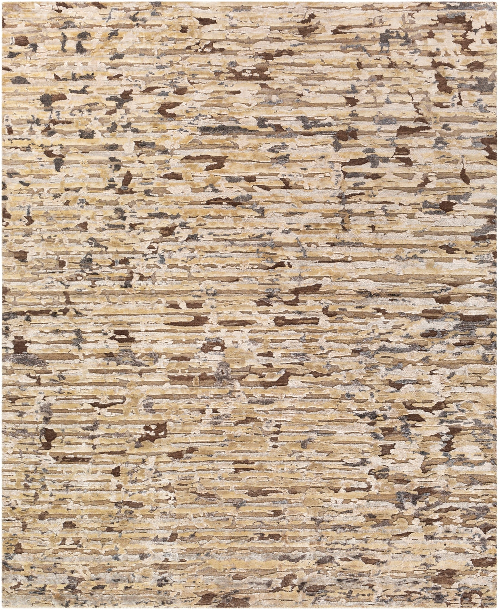 Seda SSD-2301 Modern Viscose, Wool, Silk Rug SSD2301-912 Charcoal, Dark Brown, Taupe, Medium Gray, Beige, Cream 40% Viscose, 35% Wool, 25% Silk 9' x 12'