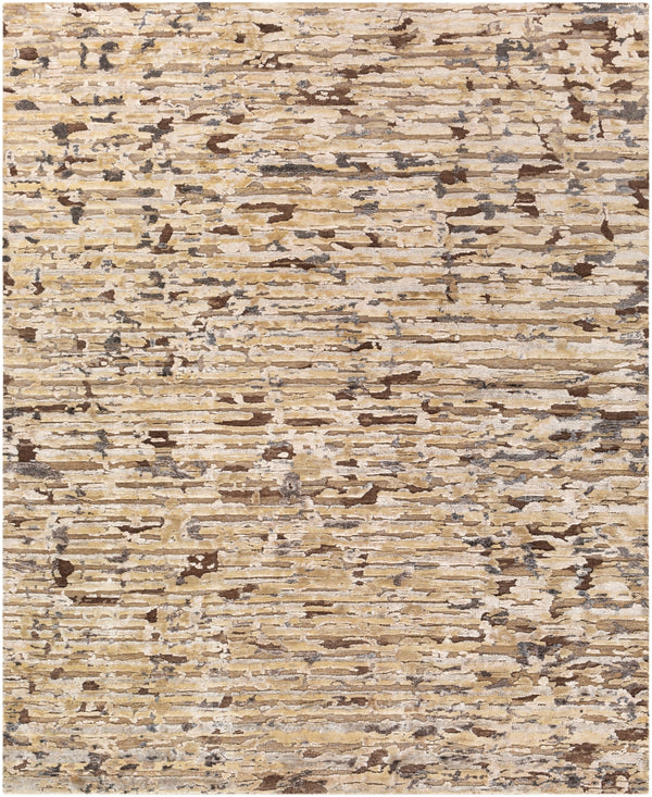 Seda SSD-2301 Modern Viscose, Wool, Silk Rug SSD2301-810 Charcoal, Dark Brown, Taupe, Medium Gray, Beige, Cream 40% Viscose, 35% Wool, 25% Silk 8' x 10'