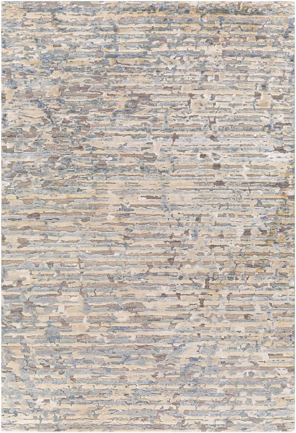 Seda SSD-2302 Modern Viscose, Wool, Silk Rug SSD2302-912 Charcoal, Medium Gray, Light Gray, Taupe, Beige, Cream 40% Viscose, 35% Wool, 25% Silk 9' x 12'