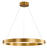 Bethel Antique Brass LED Chandelier in Metal & Acrylic