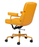 Zuo Modern Smiths 100% Polyurethane, Plywood, Steel, Aluminum Alloy Modern Commercial Grade Office Chair Yellow 100% Polyurethane, Plywood, Steel, Aluminum Alloy