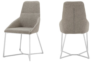 VIG Furniture Stark - Modern Light Grey Fabric Dining Chair (Set of 2) VGEWF3209AA