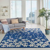 Nourison Tranquil TRA04 Kids Machine Made Power-loomed Indoor Area Rug Navy 8'10" x 11'10" 99446484482