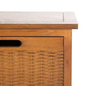 Landers 6 Drawer Storage Unit Honey Brown Wood STG5700C