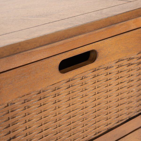 Landers 6 Drawer Storage Unit Honey Brown Wood STG5700C