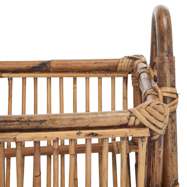 Safavieh Jove Newspaper Rack Honey Brown Wash Rattan STG6500A