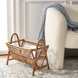 Safavieh Jove Newspaper Rack Honey Brown Wash Rattan STG6500A