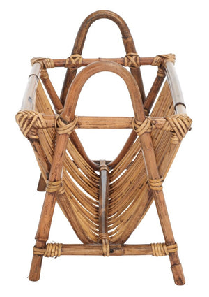 Safavieh Jove Newspaper Rack Honey Brown Wash Rattan STG6500A