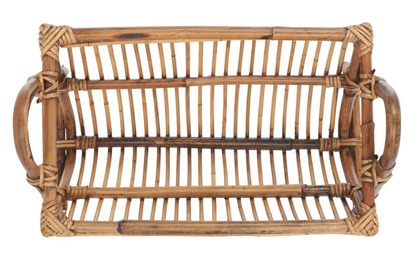 Safavieh Jove Newspaper Rack Honey Brown Wash Rattan STG6500A