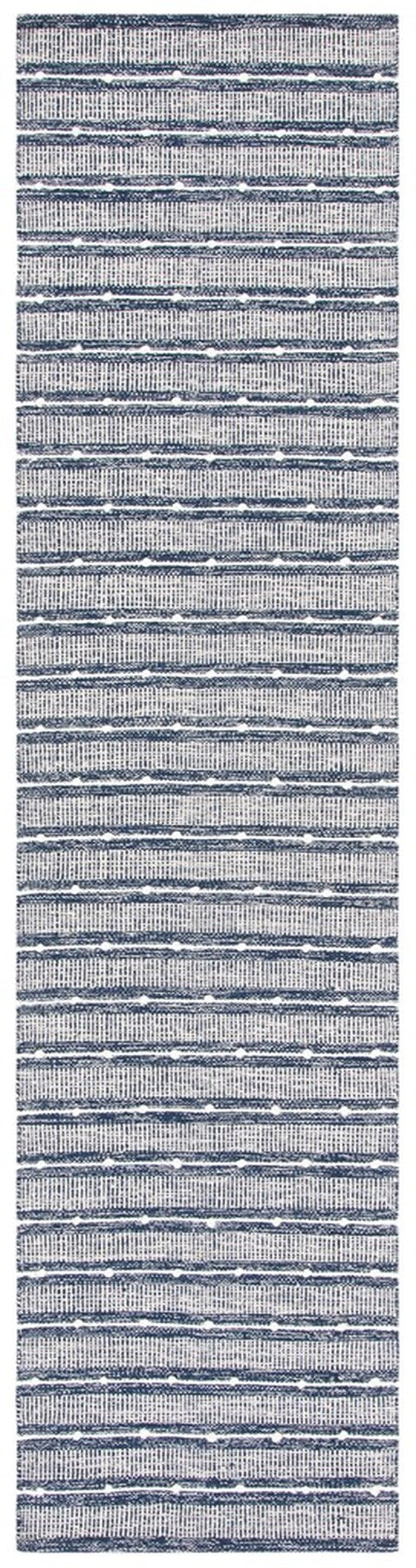 Striped Kilim 513 Hand Woven Rug - Luxurious 90% Cotton & 10% Wool, Stylish Home Décor Accent