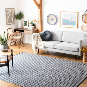 Striped Kilim 513 Hand Woven Rug - Luxurious 90% Cotton & 10% Wool, Stylish Home Décor Accent