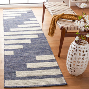 Striped Kilim Hand Woven Rug – Luxurious 90% Cotton & 10% Wool for a Cozy, Elegant Home Décor