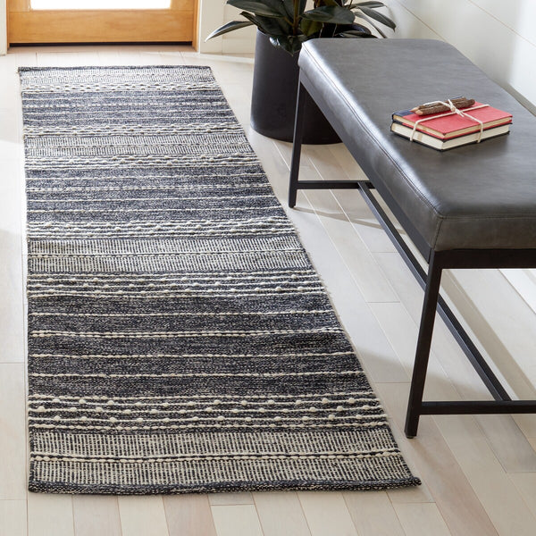 Striped Kilim Hand Woven Rug - Luxurious 90% Cotton & 10% Wool, Perfect for Any Home Decor Style