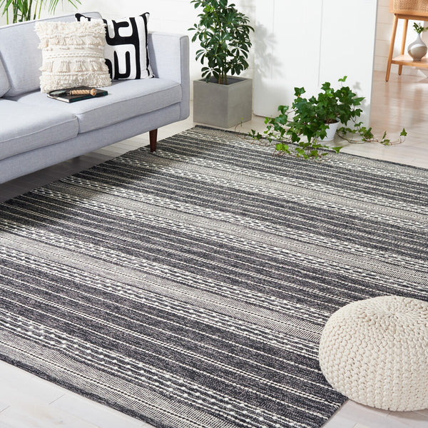Striped Kilim Hand Woven Rug - Luxurious 90% Cotton & 10% Wool, Perfect for Any Home Decor Style