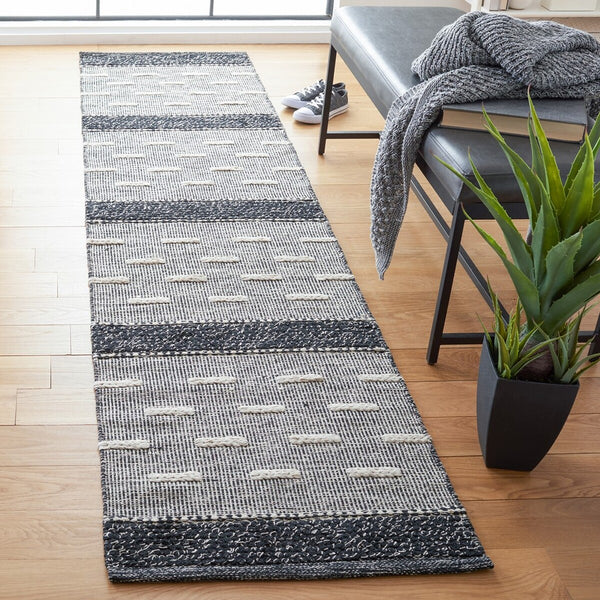 Striped Kilim 518 Hand Woven Cotton Pile Rug - Stylish, Durable, and Ethically Crafted Home Decor