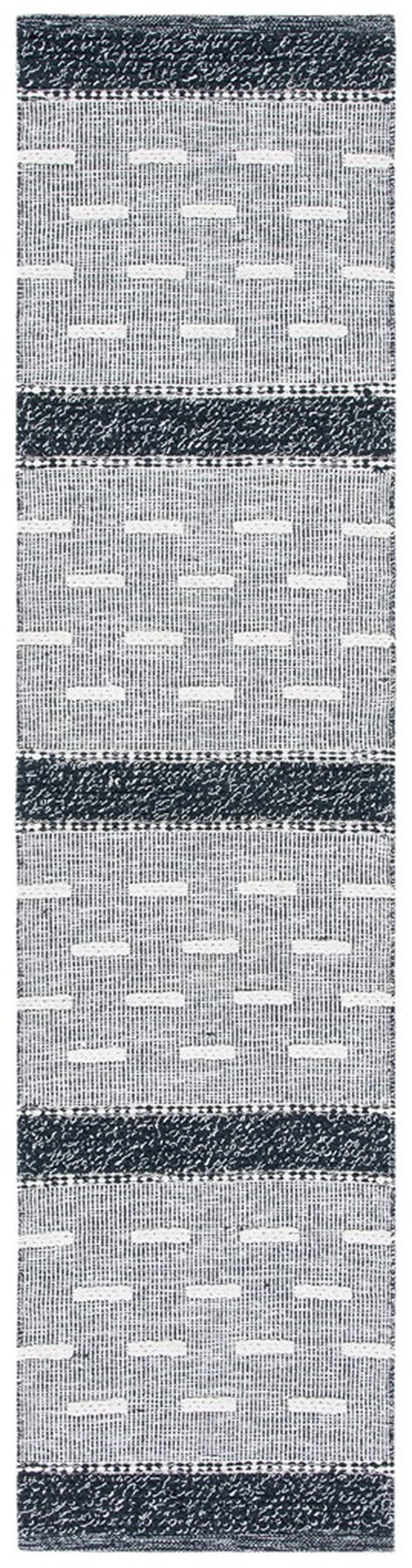 Striped Kilim 518 Hand Woven Cotton Pile Rug - Stylish, Durable, and Ethically Crafted Home Decor