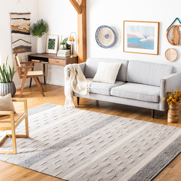 Striped Hand Woven 100% Cotton Pile Rug from India – Stylish, Durable, and Eco-Friendly Home Decor