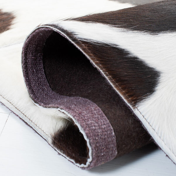 Safavieh Studio Leather 184 Hand Woven Hair on Leather Rug STL184T-8