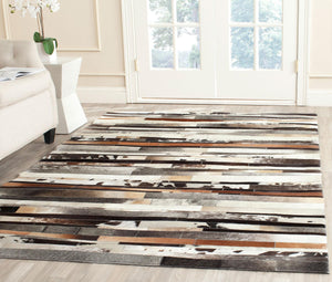 Safavieh Studio Leather 215 Hand Woven Leather Rug STL215A-8