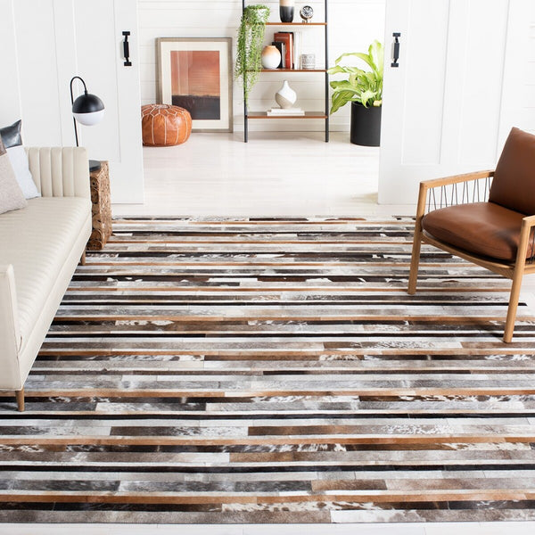 Safavieh Studio Leather 215 Hand Woven Leather Rug STL215A-8