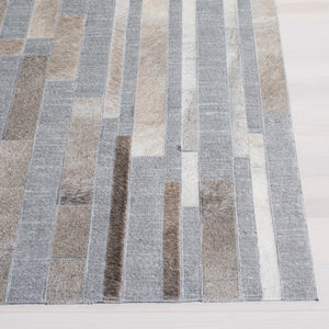 Safavieh Studio Leather 222 Hand Woven Leather and Viscose Rug STL222A-8