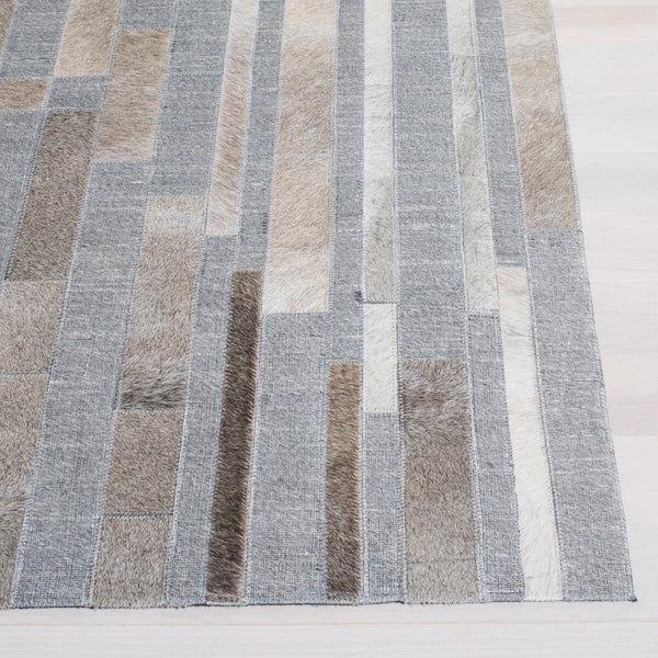 Safavieh Studio Leather 222 Hand Woven Leather and Viscose Rug STL222A-8