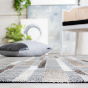 Safavieh Studio Leather 222 Hand Woven Leather and Viscose Rug STL222A-8