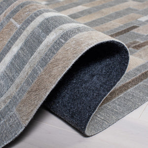 Safavieh Studio Leather 222 Hand Woven Leather and Viscose Rug STL222A-8