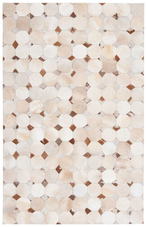 Studio Leather 228 Premium Hair On Leather Pile Flat Weave Rug for Luxurious Home Décor