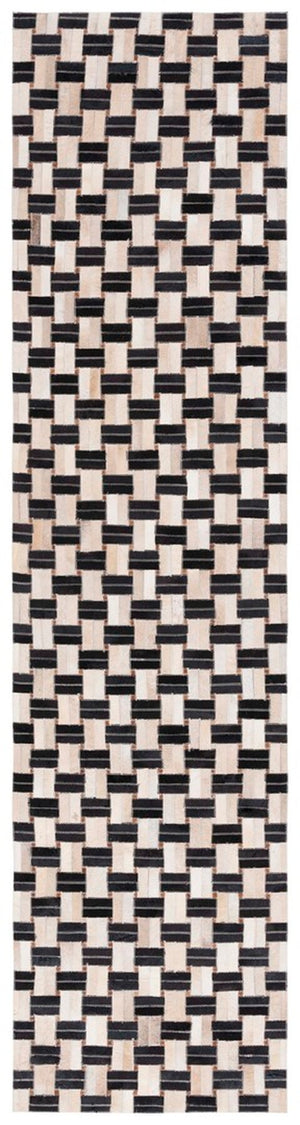 Safavieh Studio Leather 232 Flat Weave Hair on Leather Rug STL232Z-8