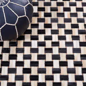 Safavieh Studio Leather 232 Flat Weave Hair on Leather Rug STL232Z-8