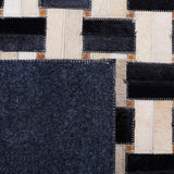 Safavieh Studio Leather 232 Flat Weave Hair on Leather Rug STL232Z-8