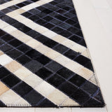 Safavieh Studio Leather 233 Flat Weave Hair on Leather Rug STL233Z-8