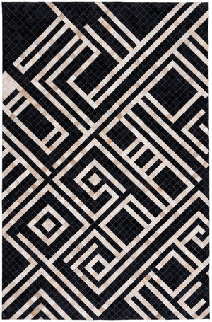 Safavieh Studio Leather 233 Flat Weave Hair on Leather Rug STL233Z-8