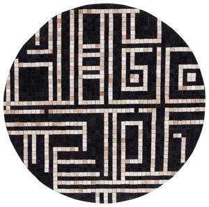 Safavieh Studio Leather 232 Flat Weave Hair on Leather Rug STL232Z-8