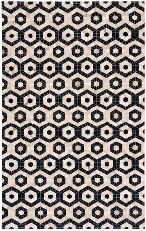 Safavieh Studio Leather 234 Flat Weave Hair on Leather Rug STL234Z-8