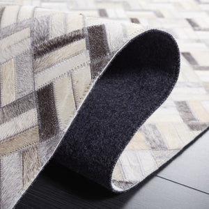 Safavieh Studio Leather 235 Flat Weave Hair on Leather Rug STL235G-8