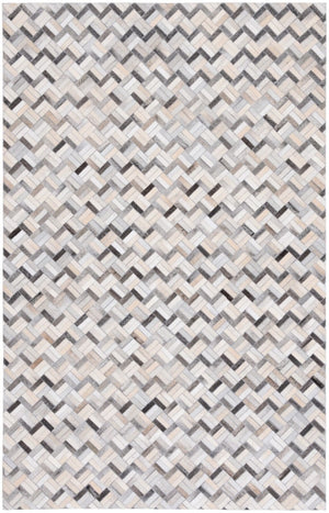 Safavieh Studio Leather 235 Flat Weave Hair on Leather Rug STL235G-8