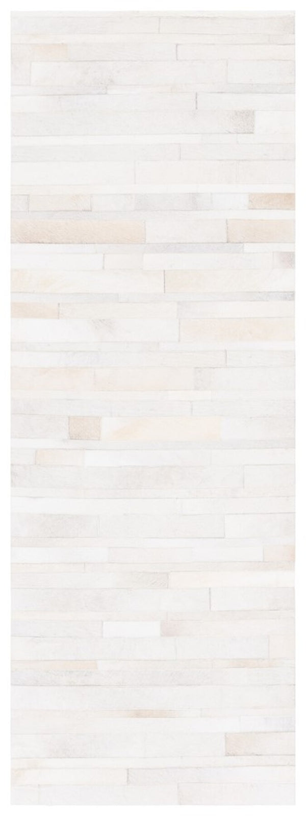 Safavieh Studio Leather 800 Hand Woven 70% Leather and 30% Felted Cloth Natural Hide Rug STL804A-9