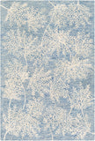 Starlit STR-2301 Cottage Wool, Viscose Rug STR2301-912 Ice Blue, Dark Blue, Denim, Beige 55% Wool, 45% Viscose 9' x 12'