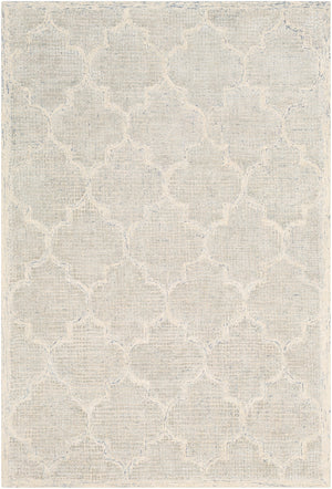 Starlit STR-2306 Cottage Viscose, Wool Rug STR2306-912 Light Gray, Denim, Cream 60% Viscose, 40% Wool 9' x 12'