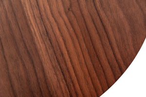 VIG Furniture Modrest Strang Modern Walnut & Black Round End Table VGMAMIT-5148-ET