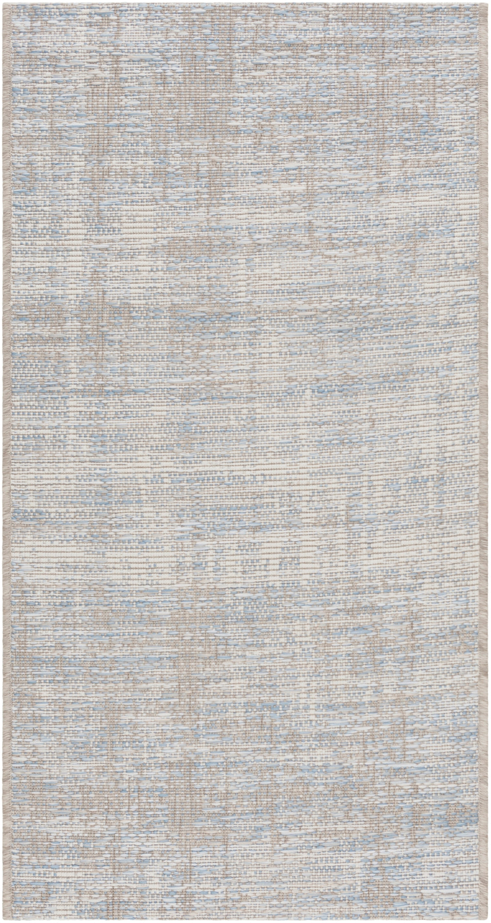 Santa Cruz STZ-6013 Modern Polypropylene Rug STZ6013-6796 Sky Blue, Pale Blue, Taupe, Cream 100% Polypropylene 6'7" x 9'6"