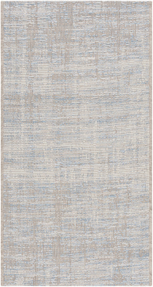 Santa Cruz STZ-6013 Modern Polypropylene Rug STZ6013-6796 Sky Blue, Pale Blue, Taupe, Cream 100% Polypropylene 6'7" x 9'6"