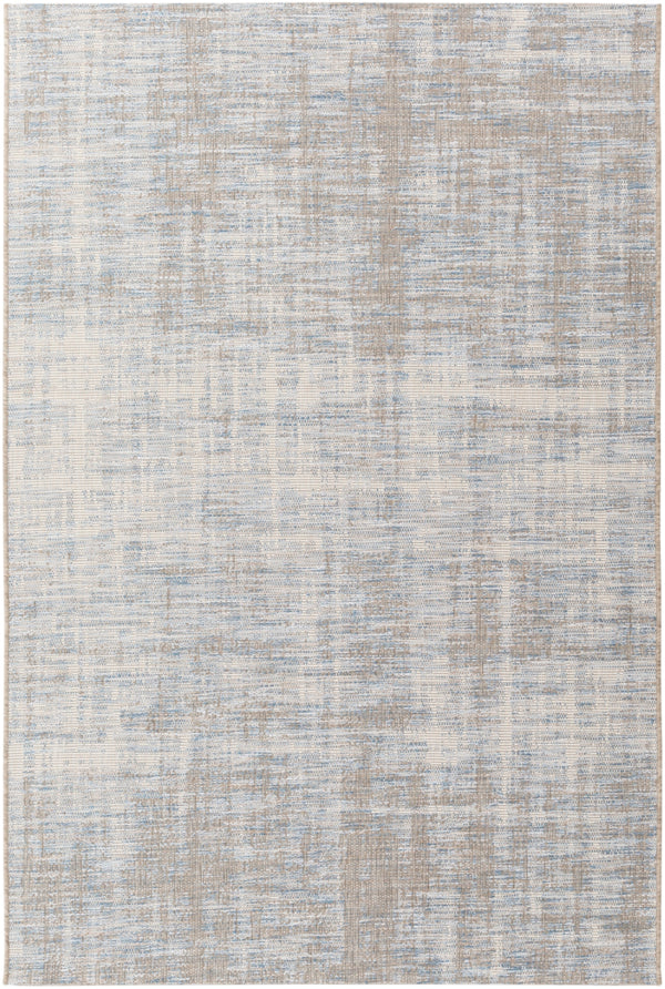 Santa Cruz STZ-6013 Modern Polypropylene Rug STZ6013-5477 Sky Blue, Pale Blue, Taupe, Cream 100% Polypropylene 5'3" x 7'7"