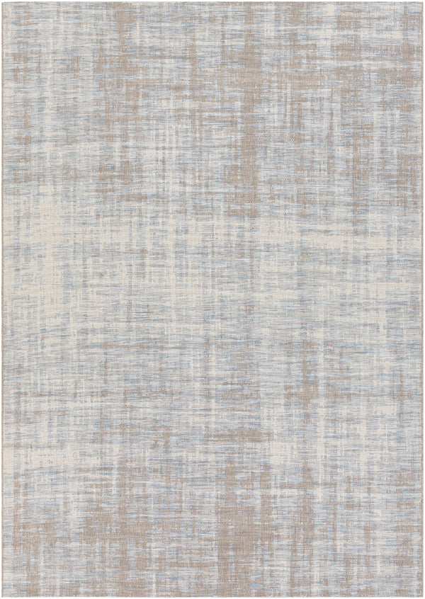 Santa Cruz STZ-6013 Modern Polypropylene Rug STZ6013-7111011 Sky Blue, Pale Blue, Taupe, Cream 100% Polypropylene 7'10" x 10'10"