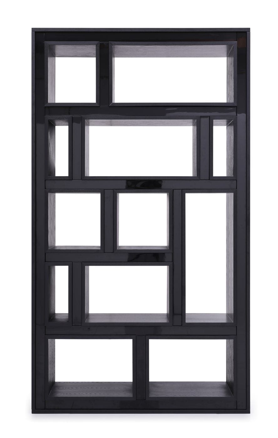 VIG Furniture Modrest Suffolk - Contemporary Black Ash Bookcase VGVCBF-003-7