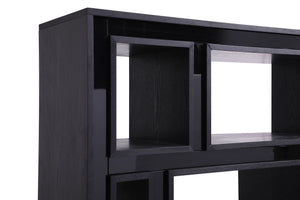 VIG Furniture Modrest Suffolk - Contemporary Black Ash Bookcase VGVCBF-003-7