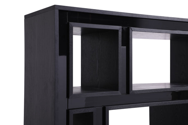 VIG Furniture Modrest Suffolk - Contemporary Black Ash Bookcase VGVCBF-003-7